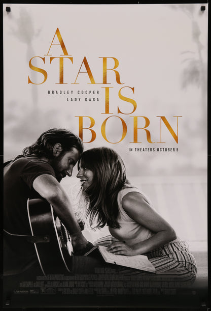 An original movie poster for the film A Star Is Born