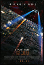 Load image into Gallery viewer, An original movie poster for the Star Trek film First Contact
