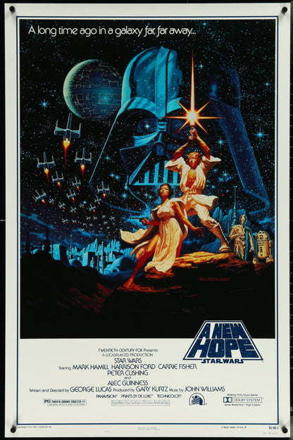 An original Kilian one sheet movie poster from 1993 for the George Lucas film Star Wars