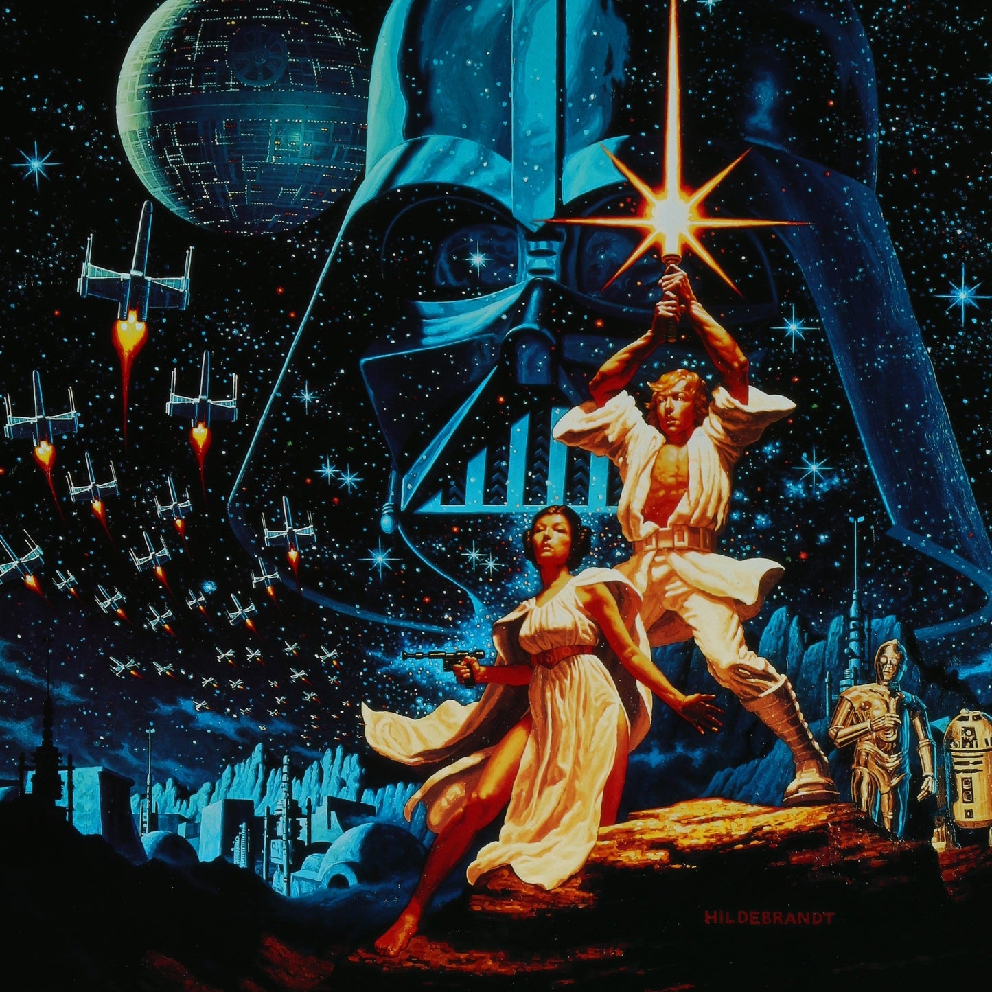 An original Kilian one sheet movie poster from 1993 for the George Lucas film Star Wars