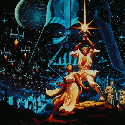 An original Kilian one sheet movie poster from 1993 for the George Lucas film Star Wars