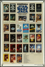 Load image into Gallery viewer, An original Kilian Star Wars Saga Checklist poster from 1985