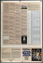Load image into Gallery viewer, An original Kilian One Sheet Star Wars Poster Checklist Poster