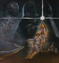 Load image into Gallery viewer, An original Style A first printing one sheet movie poster for the 1977 film Star Wars
