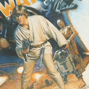 An original movie poster for Star Wars - The First Ten Years - signed by the artist Drew Struzan