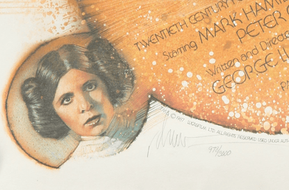 An original movie poster for Star Wars - The First Ten Years - signed by the artist Drew Struzan