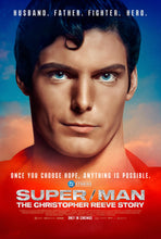 Load image into Gallery viewer, An original movie poster for the film Super/Man : The Christopher Reeve Story