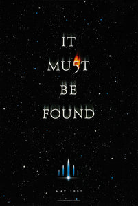 An original teaser movie poster for the Luc Besson film The Fifth Element