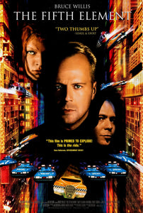 An original movie poster for the Luc Besson film The Fifth Element