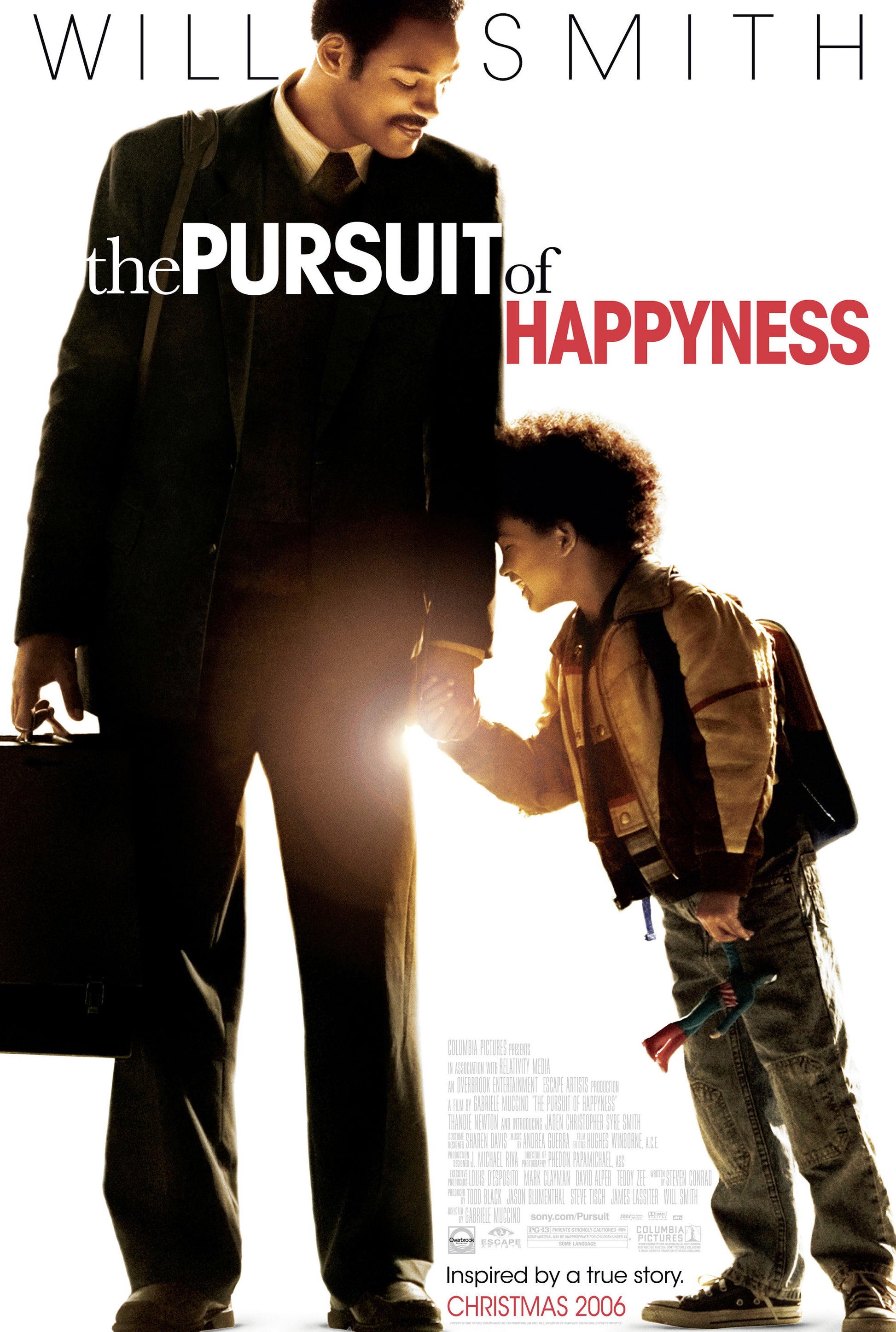 An original movie poster for the Will Smith film The Pursuit of Happyness / Happiness