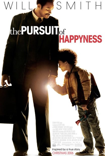 An original movie poster for the Will Smith film The Pursuit of Happyness / Happiness