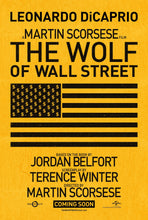 Load image into Gallery viewer, An original teaser movie poster for the film The Wolf of Wall Street