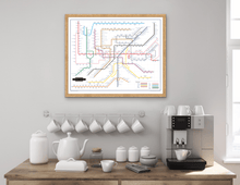 Load image into Gallery viewer, The Film Fan's Movie Map (Framed)