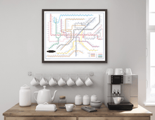 Load image into Gallery viewer, The Film Fan's Movie Map (Framed)