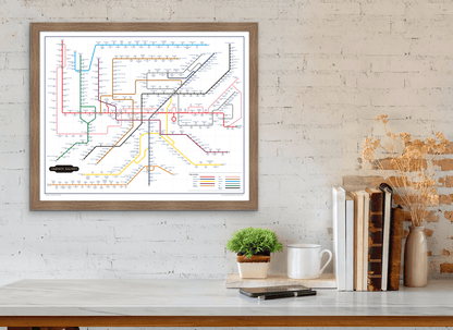 The Film Fan's Movie Map (Framed)