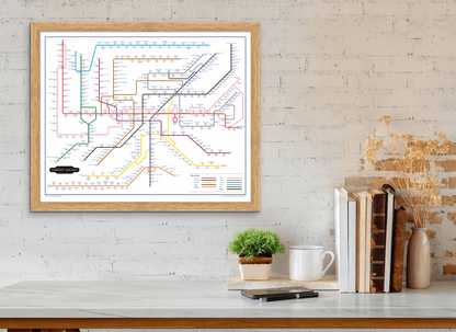 The Film Fan's Movie Map (Framed)