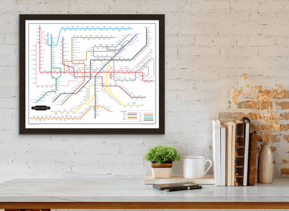 The Film Fan's Movie Map (Framed)