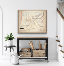 Load image into Gallery viewer, The Film Fan's Movie Map (Framed)