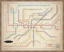 Load image into Gallery viewer, The Film Fan's Movie Map (Framed)