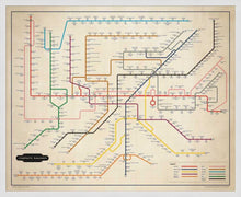 Load image into Gallery viewer, The Film Fan's Movie Map (Framed)