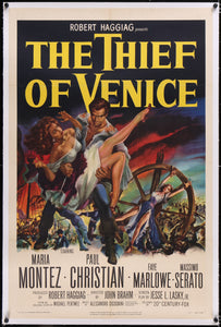 An original movie poster for the film The Thief of Venice