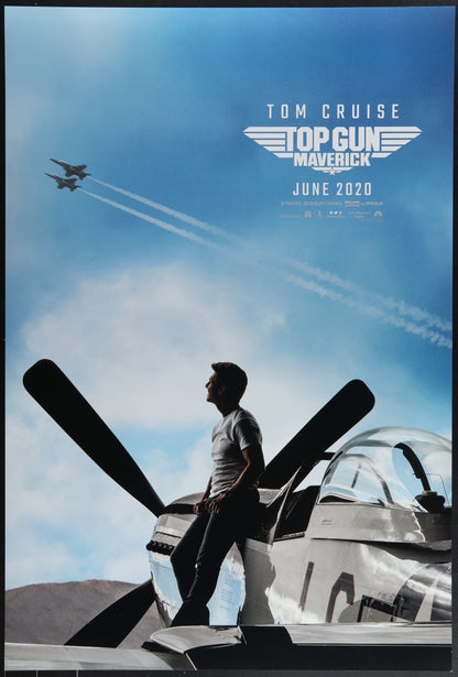 An original movie poster for the Tom Cruise film Top Gun Maverick