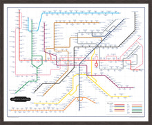 Load image into Gallery viewer, The Film Fan&#39;s Movie Map (Framed)