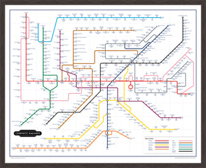 The Film Fan's Movie Map (Framed)