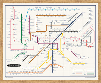 The Film Fan's Movie Map (Framed)