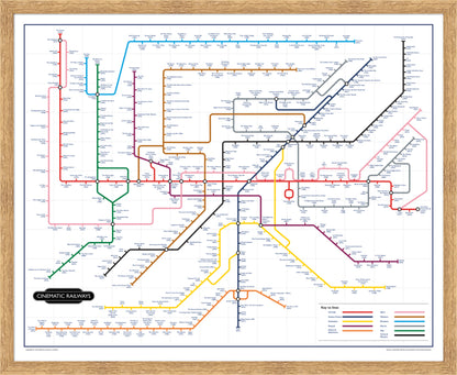 The Film Fan's Movie Map (Framed)