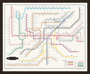 The Film Fan's Movie Map (Framed)