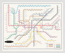 Load image into Gallery viewer, The Film Fan&#39;s Movie Map (Framed)