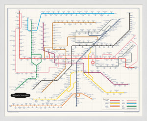 The Film Fan's Movie Map (Framed)