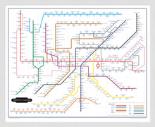 Load image into Gallery viewer, The Film Fan&#39;s Movie Map (Framed)