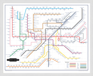 The Film Fan's Movie Map (Framed)