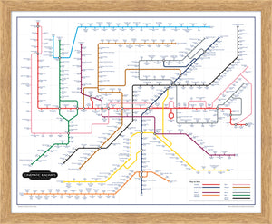 The Film Fan's Movie Map (Framed)