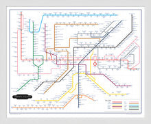 Load image into Gallery viewer, The Film Fan&#39;s Movie Map (Framed)