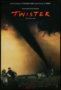 An original movie poster for the film Twister