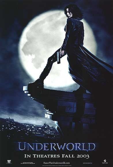 An original movie poster for the Kate Beckinsale film Underworld (2003)