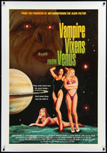 Load image into Gallery viewer, An original movie poster for the film Vampire Vixens From Venus