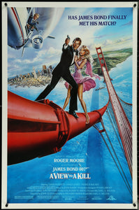 An original movie poster for the James Bond film A View To A  Kill