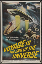 Load image into Gallery viewer, An original movie poster for the sci-fi film Voyage To The End of the Universe