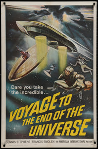 An original movie poster for the sci-fi film Voyage To The End of the Universe