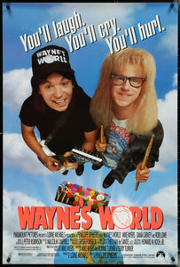 An original movie poster for the film Wayne's World
