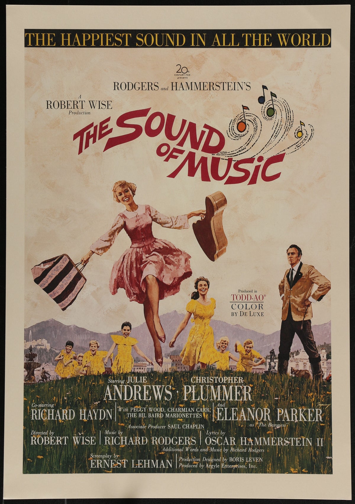 An original window card for the film The Sound of Music