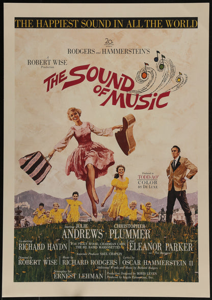 An original window card for the film The Sound of Music