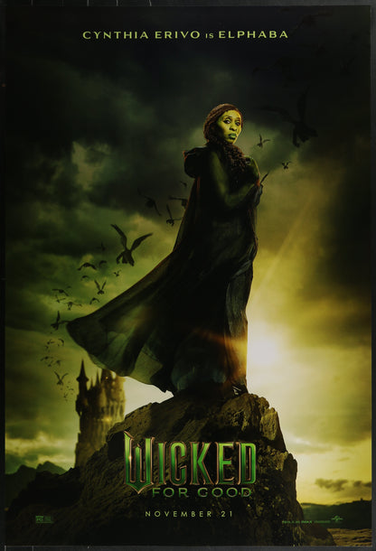 An original movie poster for the film Wicked For Good