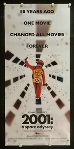 An original movie poster for the Kubrick film 2001 A Space Odyssey