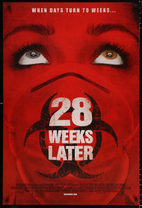 An original movie poster for the zombie film 28 Weeks Later