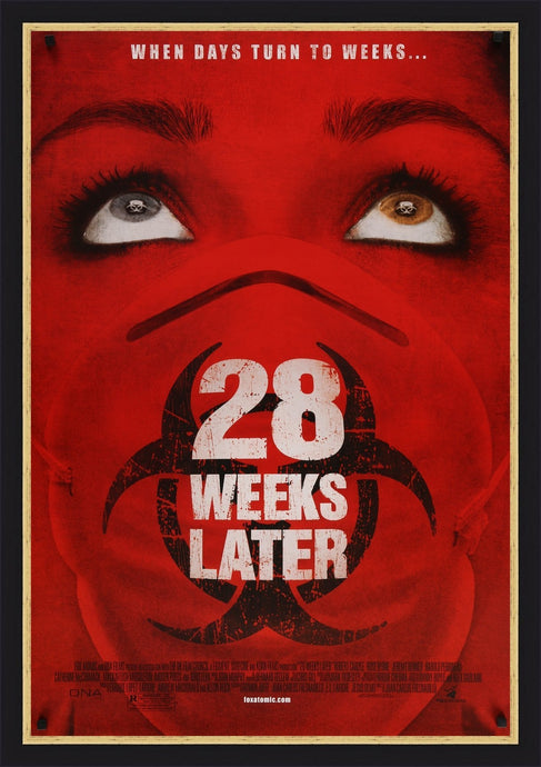 An original movie poster for the zombie film 28 Weeks Later